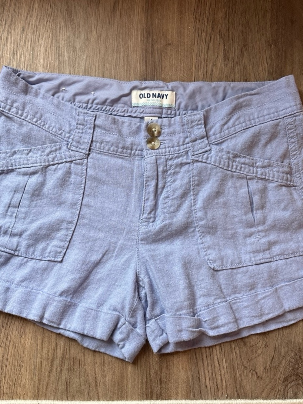 Old Navy Lavender Linen-Blend Women’s Shorts